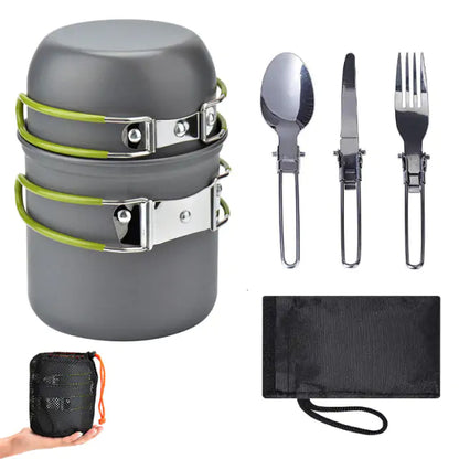 Oxridge Outdoor Camping Tableware Kit – Complete Dining Set for Adventure and Convenience