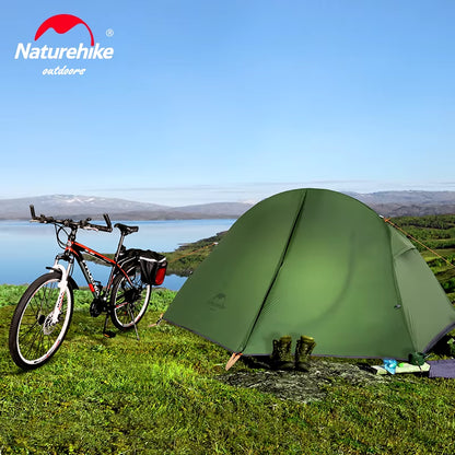 Ultralight 1-Person Camping Tent - 20D Waterproof Backpacking, Cycling, and Hiking Tent for Summer Outdoor Travel