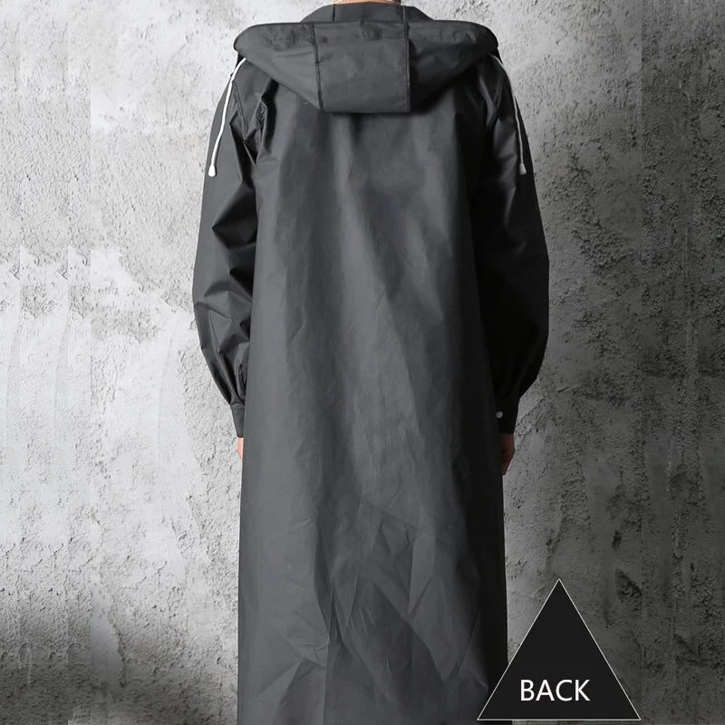 Load image into Gallery viewer, Waterproof Hooded Raincoat for Adults – Stylish Long Jacket for Hiking, Travel, Fishing
