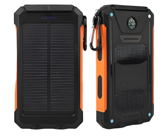 Waterproof Solar Power Bank 20000mAh - Portable Charging for Adventure