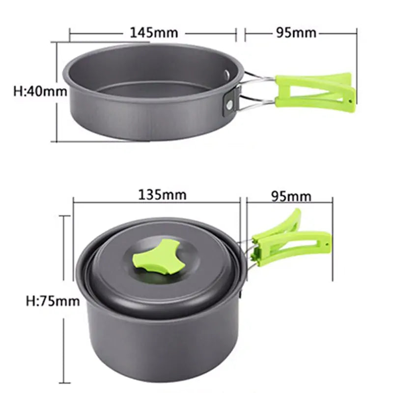 Load image into Gallery viewer, Oxridge Outdoor Camping Tableware Kit – Complete Dining Set for Adventure and Convenience
