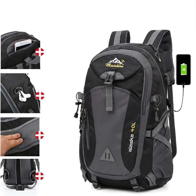 Load image into Gallery viewer, Waterproof Camping Travel Backpack – Durable, Comfortable, and Ready for Any Adventure
