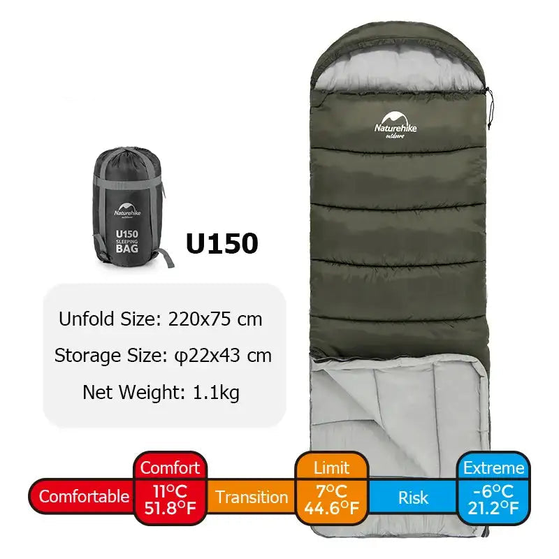 Chargez l'image dans la visionneuse de la galerie, Sleeping Bag Ultralight Waterproof – Ultimate Comfort and Protection for Outdoor Adventures
