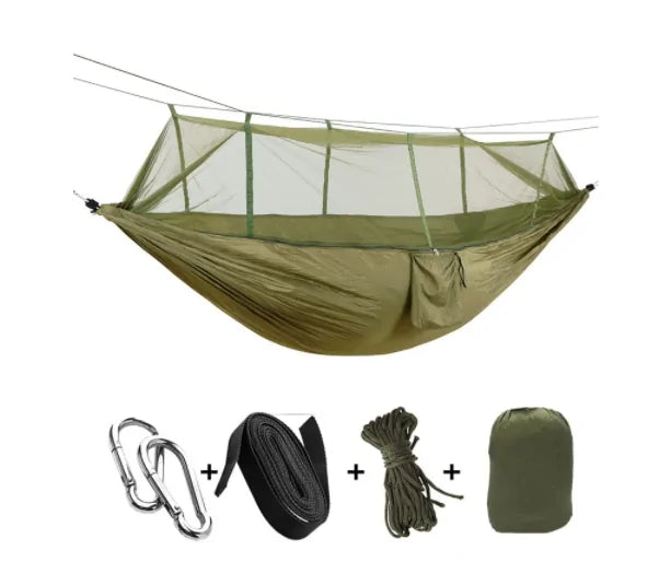 Camping Hammock with Built-In Mosquito Net for Outdoor Adventures