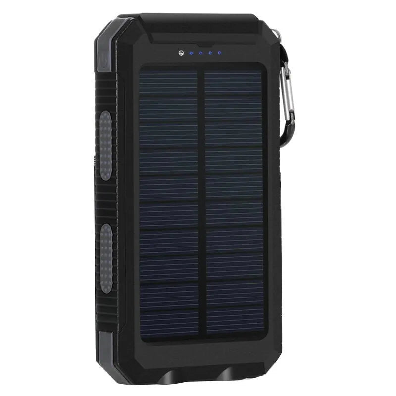 Waterproof Solar Power Bank 20000mAh - Portable Charging for Adventure