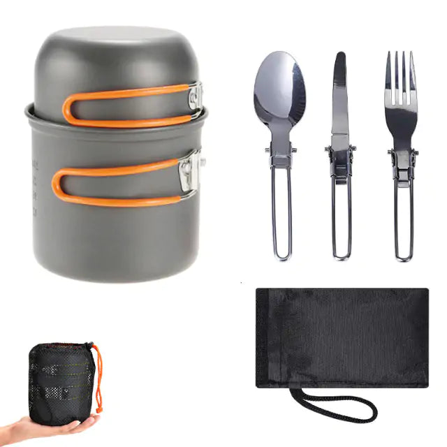 Load image into Gallery viewer, Oxridge Outdoor Camping Tableware Kit – Complete Dining Set for Adventure and Convenience
