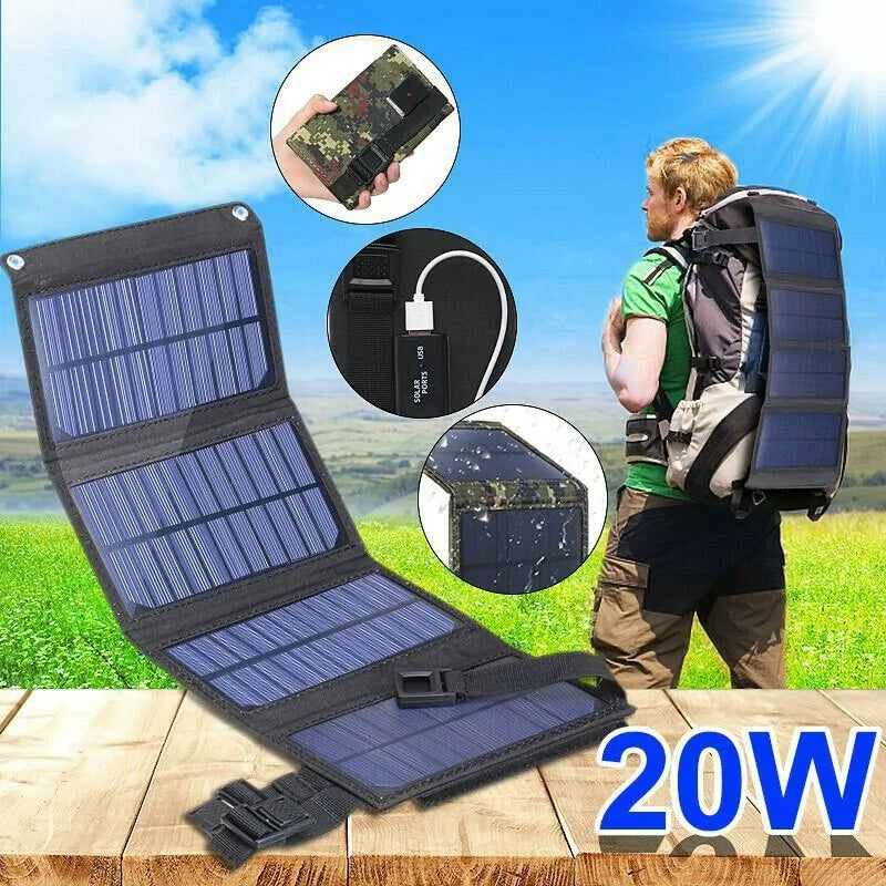 Waterproof Foldable Solar Panel – Portable Power for Any Adventure