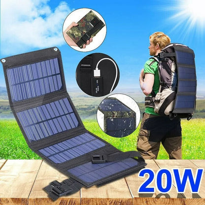 Waterproof Foldable Solar Panel – Portable Power for Any Adventure