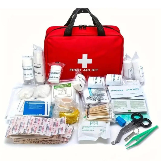 Oxridge 173pcs Large First Aid Kit – Complete Emergency Supplies for Outdoor Adventures