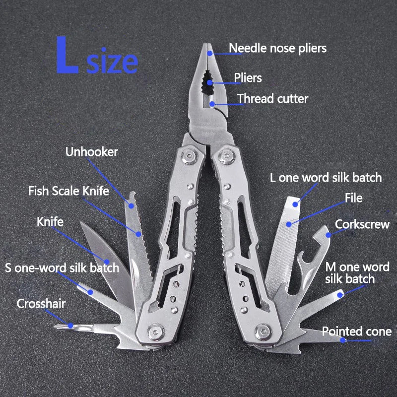 Load image into Gallery viewer, Stainless Steel Multi-Tool Pocket Knife Pliers
