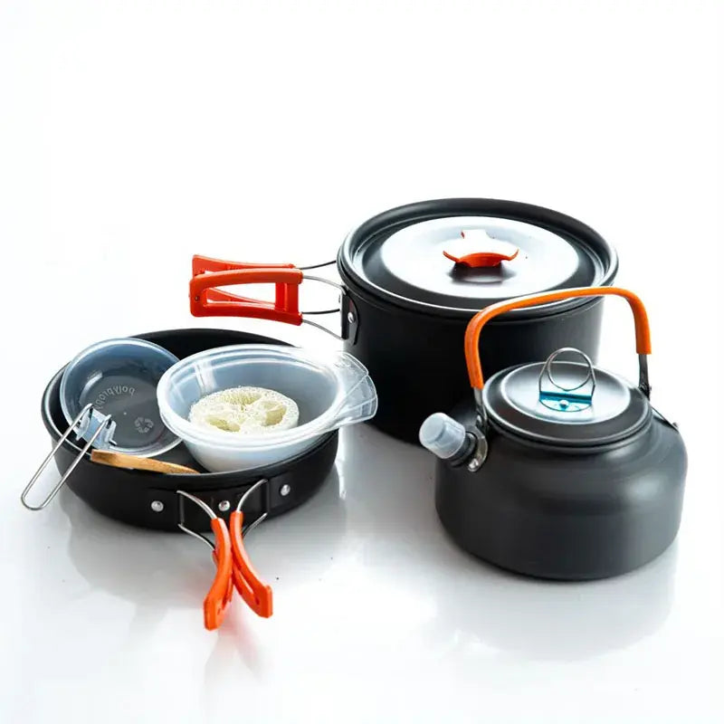 Load image into Gallery viewer, Oxridge Portable Camping Cookware Set – Cook Like a Pro Anywhere
