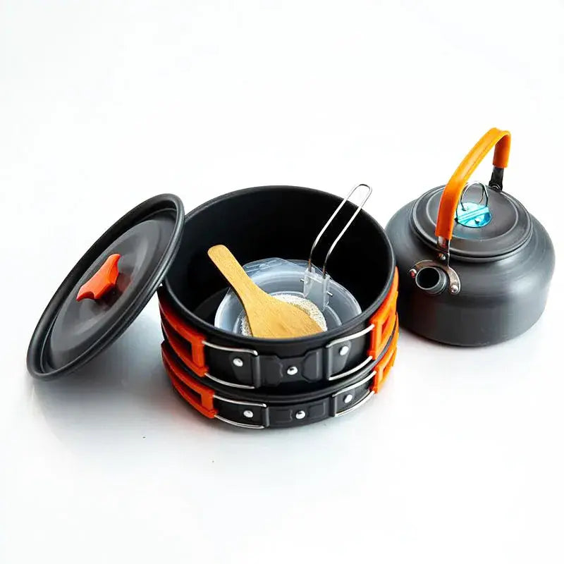 Load image into Gallery viewer, Oxridge Portable Camping Cookware Set – Cook Like a Pro Anywhere
