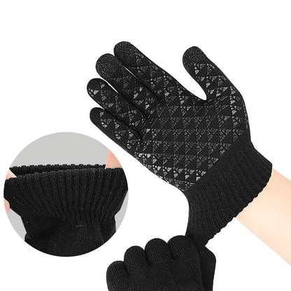 USB Rechargeable Heated Knitted Thermal Gloves