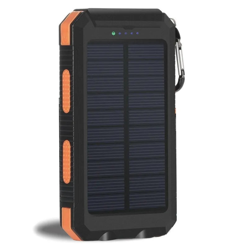 Waterproof Solar Power Bank 20000mAh - Portable Charging for Adventure