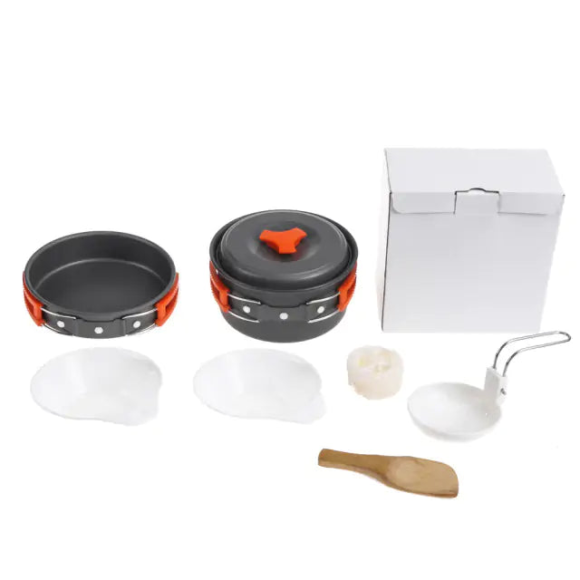 Oxridge Outdoor Camping Tableware Kit – Complete Dining Set for Adventure and Convenience