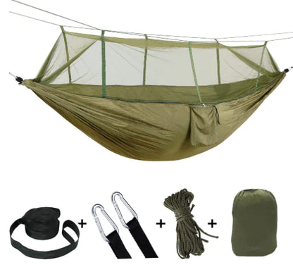 Camping Hammock with Built-In Mosquito Net for Outdoor Adventures