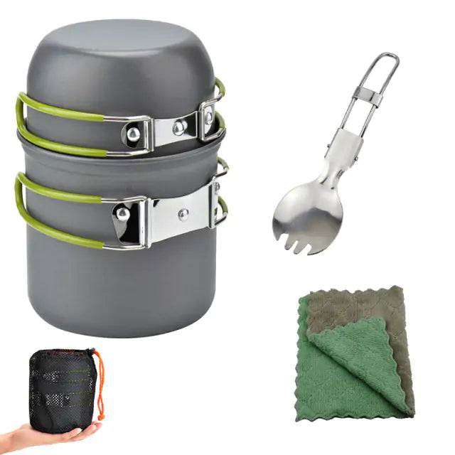 Load image into Gallery viewer, Oxridge Outdoor Camping Tableware Kit – Complete Dining Set for Adventure and Convenience
