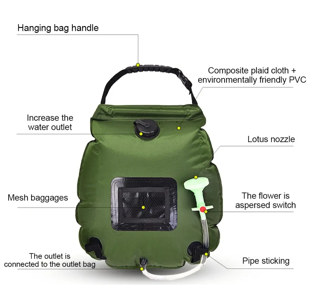 Oxridge 20L Portable Camping Shower Bag