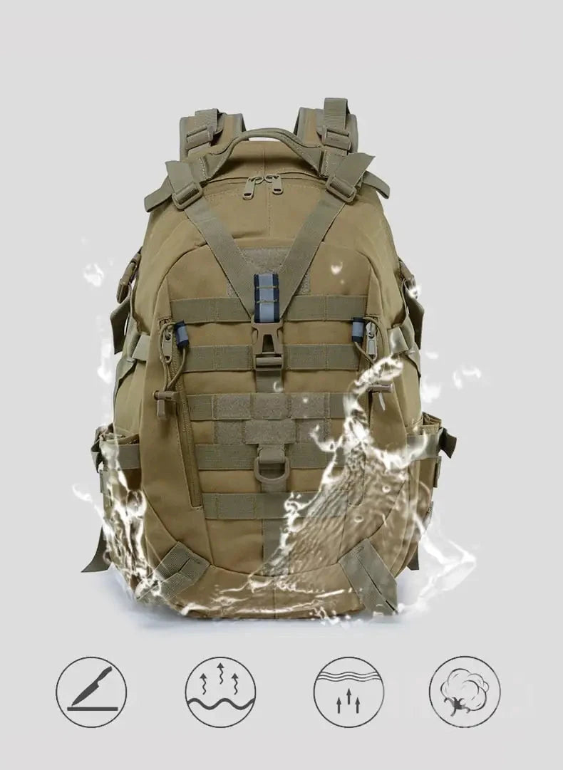 Military Backpack-Waterproof Hiking Survival Reflective Bag