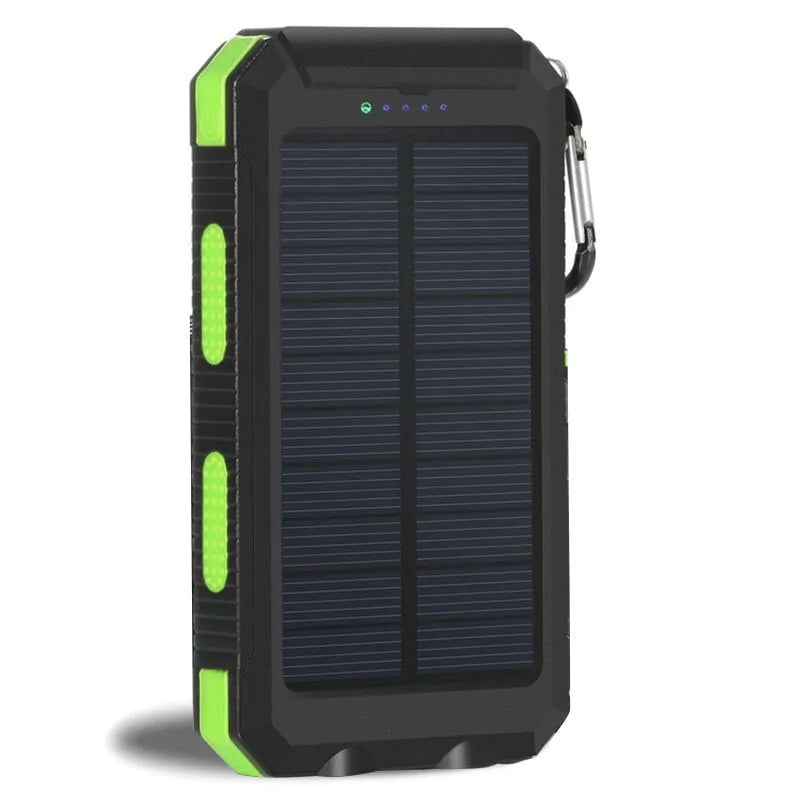 Waterproof Solar Power Bank 20000mAh - Portable Charging for Adventure