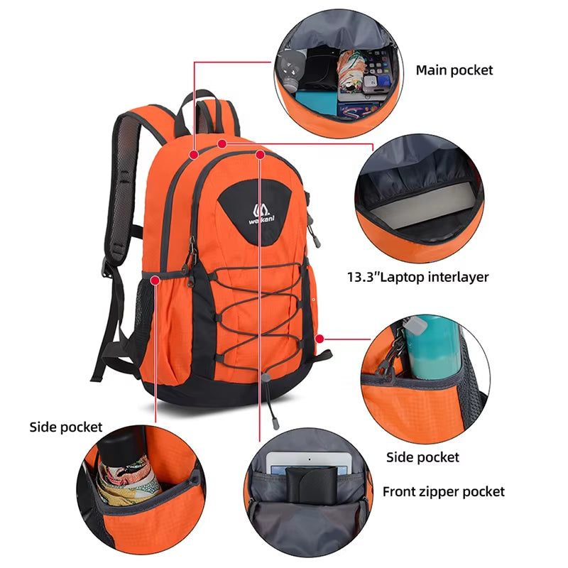 Ultralight Camping Backpack for Travel, Hiking, and Outdoor Sports 