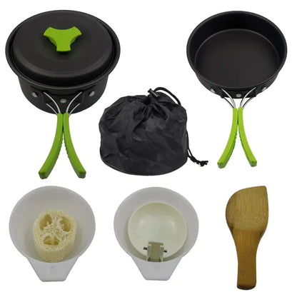 Oxridge Outdoor Camping Tableware Kit – Complete Dining Set for Adventure and Convenience