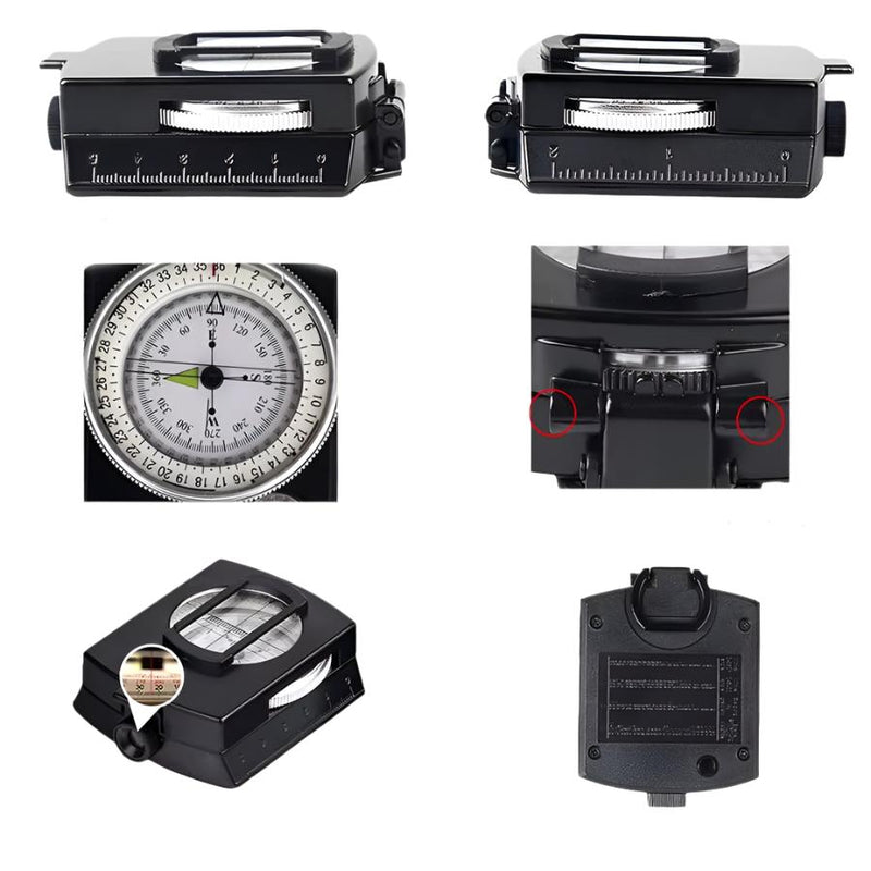 Load image into Gallery viewer, Hiking Compass - Waterproof Military Tactical Survival Compass with Hanging Rope and Bag for Exploring Maps Reading Navigation
