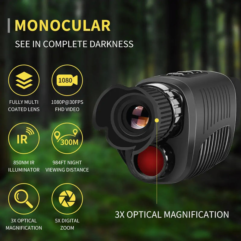 Load image into Gallery viewer, Oxridge Monocular Night Vision Device – See Clearly in Low-Light Conditions
