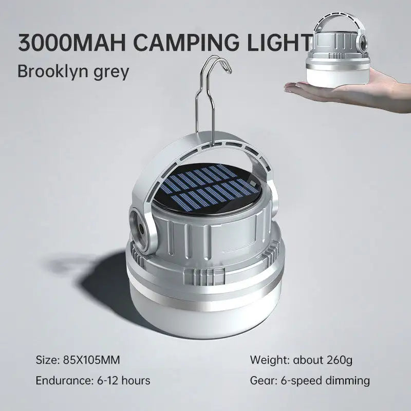 Solar-Powered Camping & Emergency Light