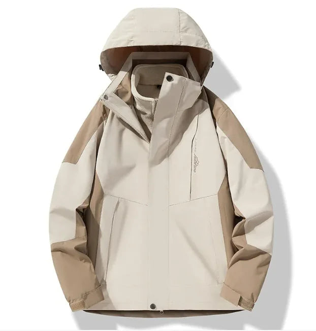Load image into Gallery viewer, Oxridge All-Weather 3-in-1 Waterproof, Windproof Hiking Jacket – Versatile Outdoor Protection
