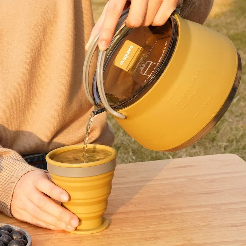 Load image into Gallery viewer, Oxridge Portable Silicone Camping Kettle  Set– Compact, Lightweight &amp; Adventure-Ready
